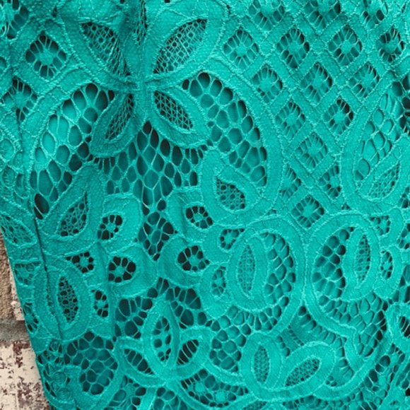 LOFT Teal Pencil Skirt Size 10 - Picture 2 of 10